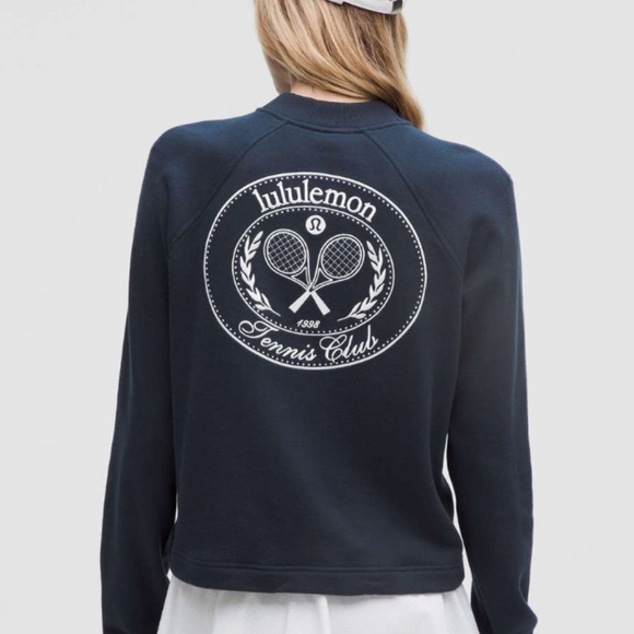 lululemon athletica Tops - Lululemon Tennis Club | Crewneck French Terry | Large